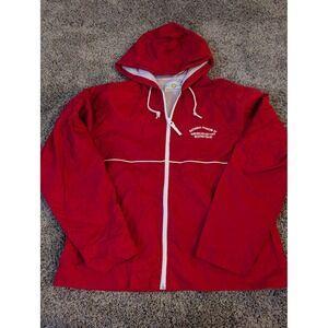 Smithsonian National Museum of American History Red Windbreaker Jacket Mens M